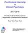 Pre-Doctoral Internship in Clinical Psychology