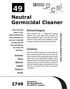 Neutral Germicidal Cleaner