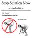 Stop Sciatica Now. revised edition. Help Yourself Eliminate Back and Leg Pain. By Pamela Kihm