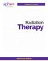 A Handbook for Families. Radiation. Therapy ONCOLOGY SERIES