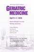 26th Annual Clinical Update in MEDICINE. April 5-7, Marriott Pittsburgh City Center. Pittsburgh, Pennsylvania