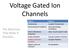 Voltage Gated Ion Channels