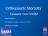 Orthopaedic Mortality