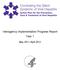 Interagency Implementation Progress Report Year 1