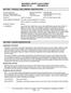 MATERIAL SAFETY DATA SHEET MSDS W-121 REVISION 22