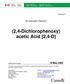 (2,4-Dichlorophenoxy) acetic Acid [2,4-D]