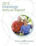 2012 Oncology Annual Report