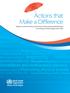 Actions that Make a Difference Report on the Prevention and Control of Noncommunicable Diseases in the Western Pacific Region