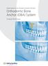 Orthodontic Bone Anchor (OBA) System