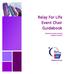 Relay For Life Event Chair Guidebook