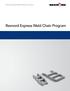 Rexnord Express Weld Program Overview. Rexnord Express Weld Chain Program