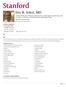 Eric R. Sokol, MD. Bio. CLINICAL OFFICES Gynecology Clinic 900 Blake Wilbur Dr. Palo Alto, CA Tel (650) Fax (650) BIO