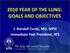 2010 YEAR OF THE LUNG: GOALS AND OBJECTIVES. J. Randall Curtis, MD, MPH Immediate Past President, ATS