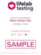 Thank you for purchasing your. Basic Allergy Test. Food Allergy - 25 items SAMPLE SAMPLE