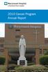 2010 Cancer Program Annual Report