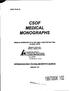 CSOF MEDICAL MONOGRAPHS