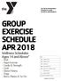 GROUP EXERCISE SCHEDULE APR 2018
