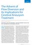 The Advent of Flow Diversion and Its Implications for Cerebral Aneurysm Treatment