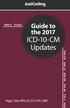 Guide to the 2017 N94.11 F ICD-10-CM Updates. Peggy S. Blue, MPH, CCS, CCS-P, CPC, CEMC D Q66.22 R Z92.84 Z33.3 I69.