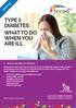 TYPE 1 DIABETES: WHAT TO DO WHEN YOU ARE ILL