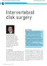 Intervertebral disk surgery