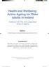 Health and Wellbeing: Active Ageing for Older Adults in Ireland