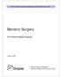 Bariatric Surgery. An Evidence-Based Analysis. Ontario Health Technology Assessment Series 2005; Vol. 5, No. 1. January 2005