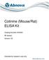 Cotinine (Mouse/Rat) ELISA Kit