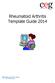 Rheumatoid Arthritis Template Guide 2014