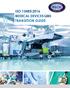 ISO 13485:2016 MEDICAL DEVICES QMS TRANSITION GUIDE