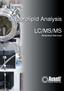 Glycerolipid Analysis. LC/MS/MS Analytical Services