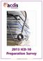 2013 ICD-10 Preparation Survey
