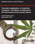 Colorado s legalization of medicinal marijuana: The effects on Nebraska s law enforcement and local jail system