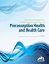 Preconception Health and Health Care