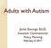 Adults with Autism. Janet George, Ed.D. Assistant Commissioner Policy, Planning. February 4, 2017