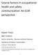 Source factors in occupational health and safety communication: An ELM perspective