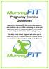 Pregnancy Exercise Guidelines
