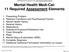 Mental Health Medi-Cal: 11 Required Assessment Elements