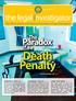 FALL 2013 VOL. 38, ISSUE 3. The. Paradox. Death Penalty. CRIMINAL FOCUS p.16