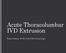 Acute Thoracolumbar IVD Extrusion. Tracy Sutton, DVM, DACVIM (Neurology)