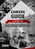 CAREERS GUIDE A GUIDE TO GRADUATE CAREER OPTIONS IN EXERCISE SCIENCE, EXERCISE PHYSIOLOGY AND SPORTS SCIENCE