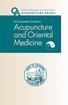 Acupuncture and Oriental Medicine