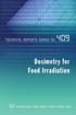 Technical Reports Series No.409. Dosimetry for Food Irradiation