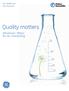 GE Healthcare Life Sciences. Quality matters. Whatman TM filters for air monitoring