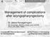 Management of complications after laryngopharyngectomy
