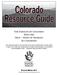 Colorado Resource Guide