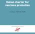 Italian charter for vaccines promotion A CALL FOR ACTION