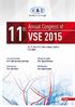 11 th Annual congress of VSE 2015