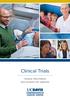Clinical Trials. Helpful information and answers for patients