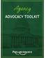 Agency ADVOCACY TOOLKIT